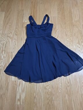 David's Bridal Navy Blue Night Gown, Ladies, Size 8.